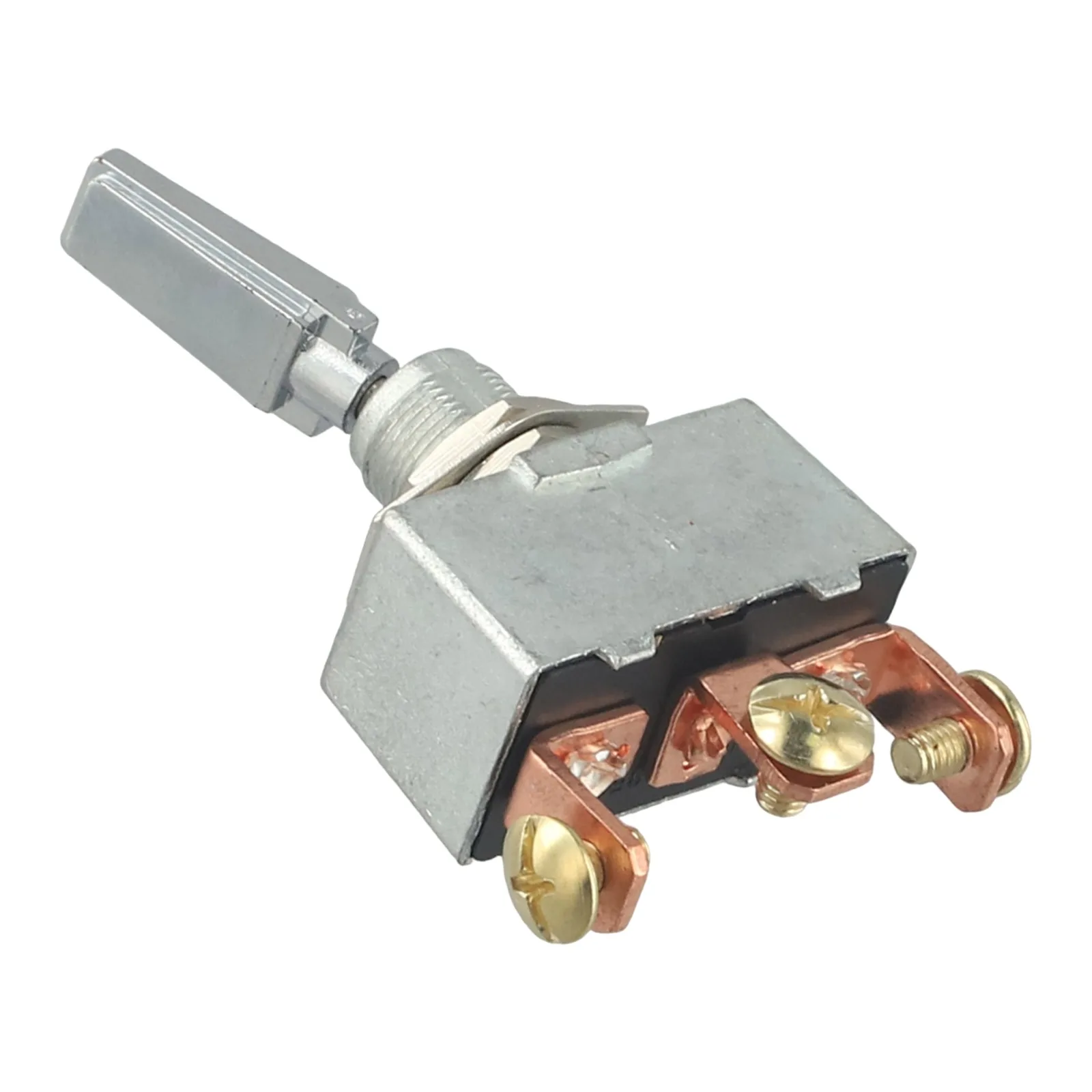 50 Amp 12V DC 3 Position Duty For Toggle Switch Material Chrome Finish Suitable for Automotive and Industrial Use