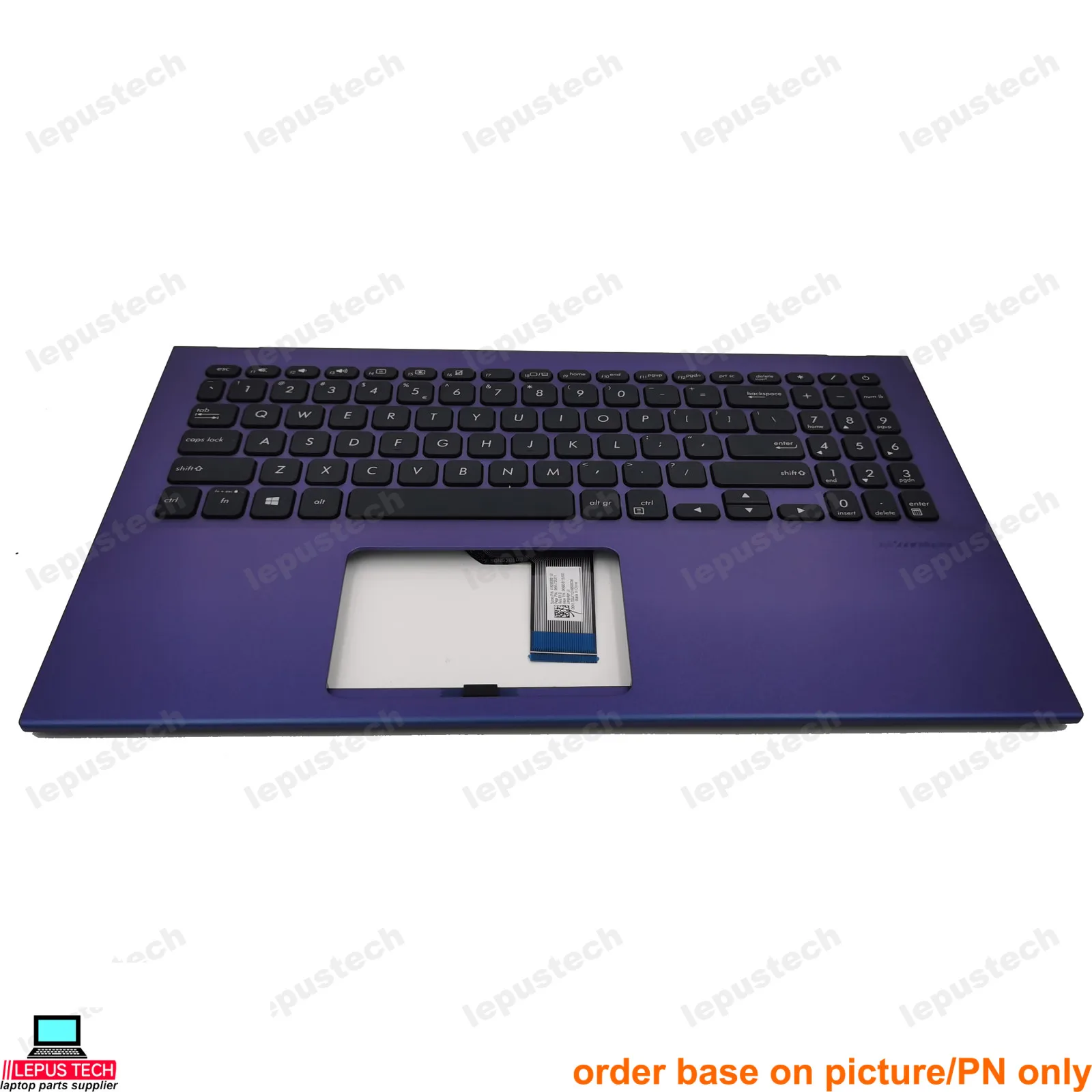 US keyboard for ASUS X512 Y5100U M5050D V5000F V5000J blue purple US keyboard palmrest original lepus tech