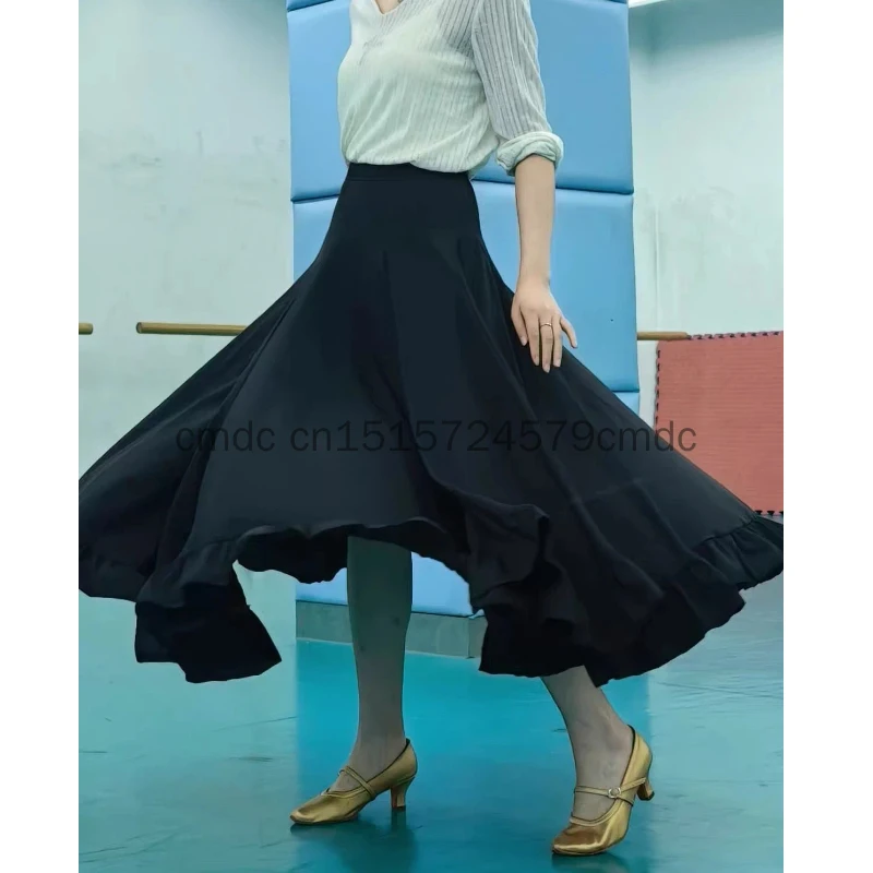 Modern Dance Dress Dance Big Swing Half Body Dance Dress National Standard Dance Dress Social Dance Performance Long Dress