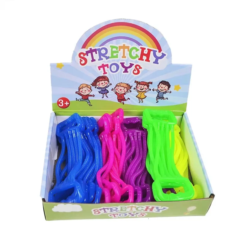 6 個フィジェット伸縮性ストリングストレス不安感覚おもちゃ自閉症 ADHD 自閉症ストッキング詰め物パーティーの記念品の特別なニーズ