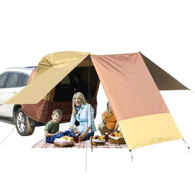 

Car Awning Sun Shelter Camping SUV Rear Tent Portable Waterproof Car Rear Tent SUV Tailgate Tent