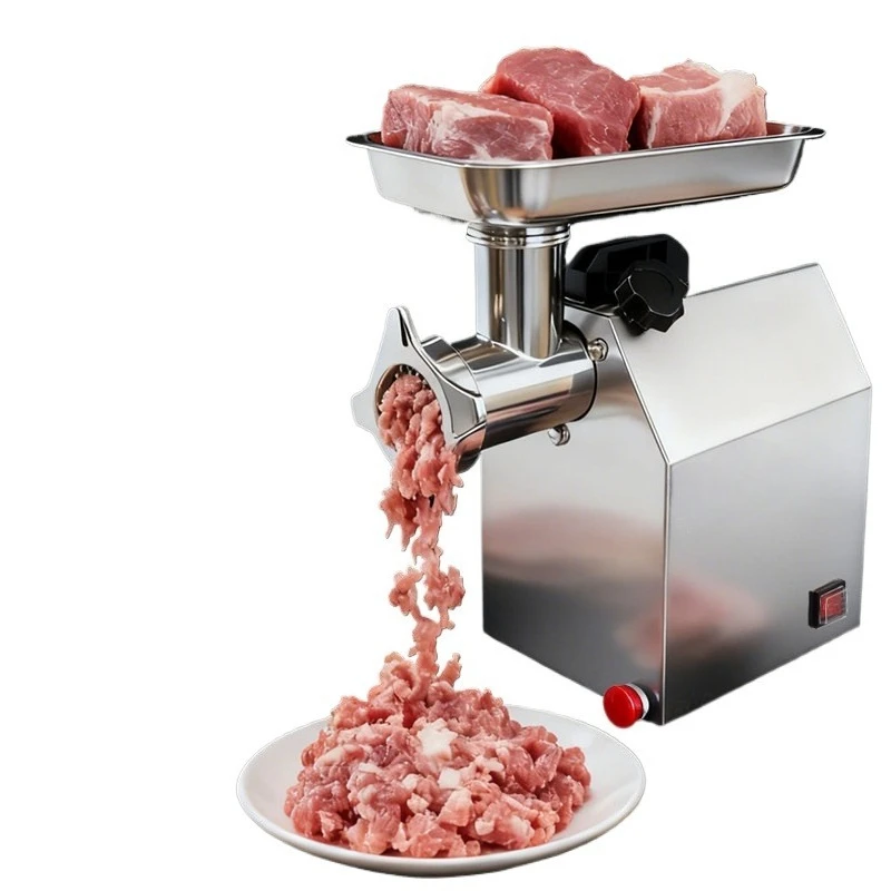 Commercial Meat Grinder Machine - Heavy Duty 1500W Stainless Steel Electric Sausage Stuffer with Grinding Plates