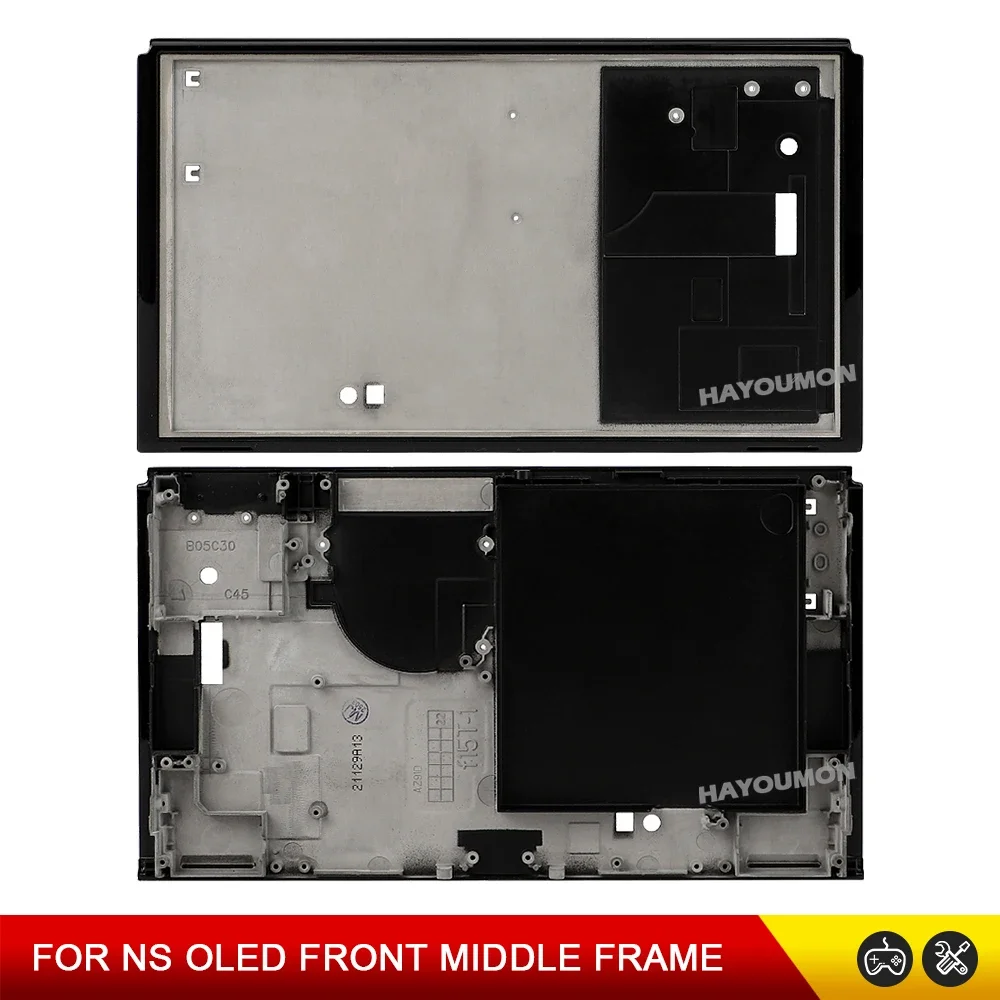

1 шт., передняя рамка игровой консоли, средняя металлическая крышка для NS Switch, OLED-держатель батареи, корпус рассеивания тепла