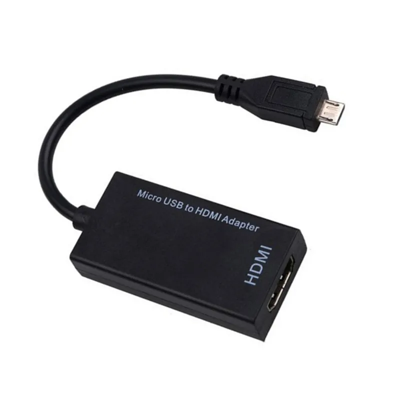 Type C & Micro USB Male to HDMI Female Adapter Cable for Cellphone Tablet TV