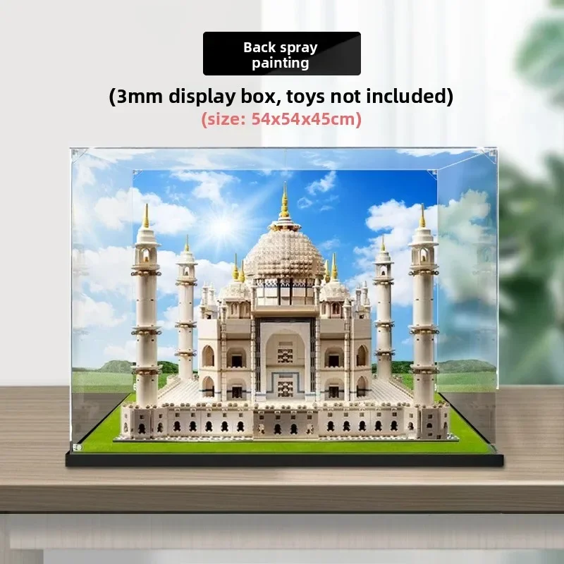 New Clear Acrylic Display Case Compatible with 10256 Taj Mahal Building Set, Dustproof Transparent Cover(Excluding the model)