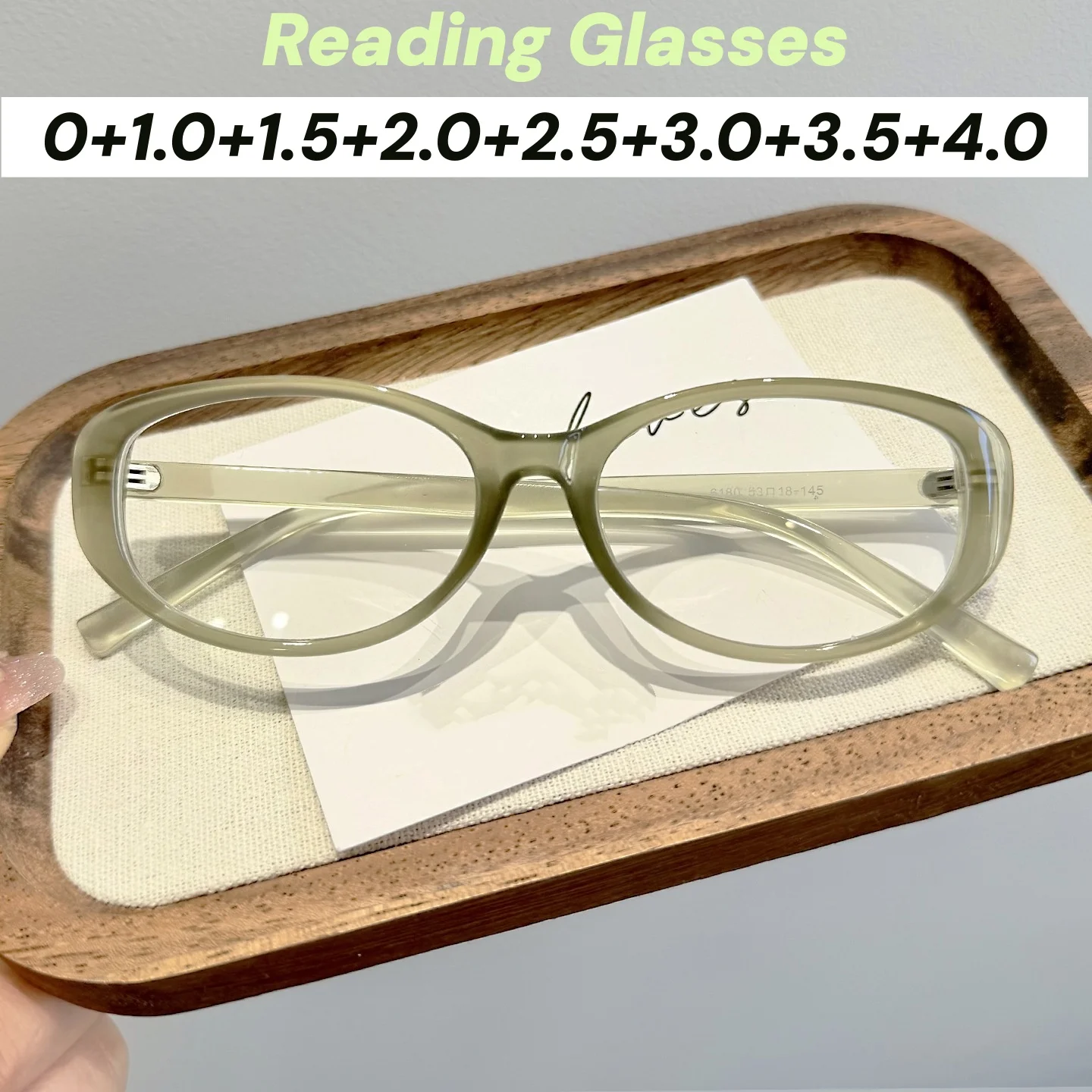 

Women Retro Elegant Reading Glasses Luxury Vintage Cat Eye Anti Blue Light Presbyopia Glasses Trends Far Sight Eyeglasses To+4.0