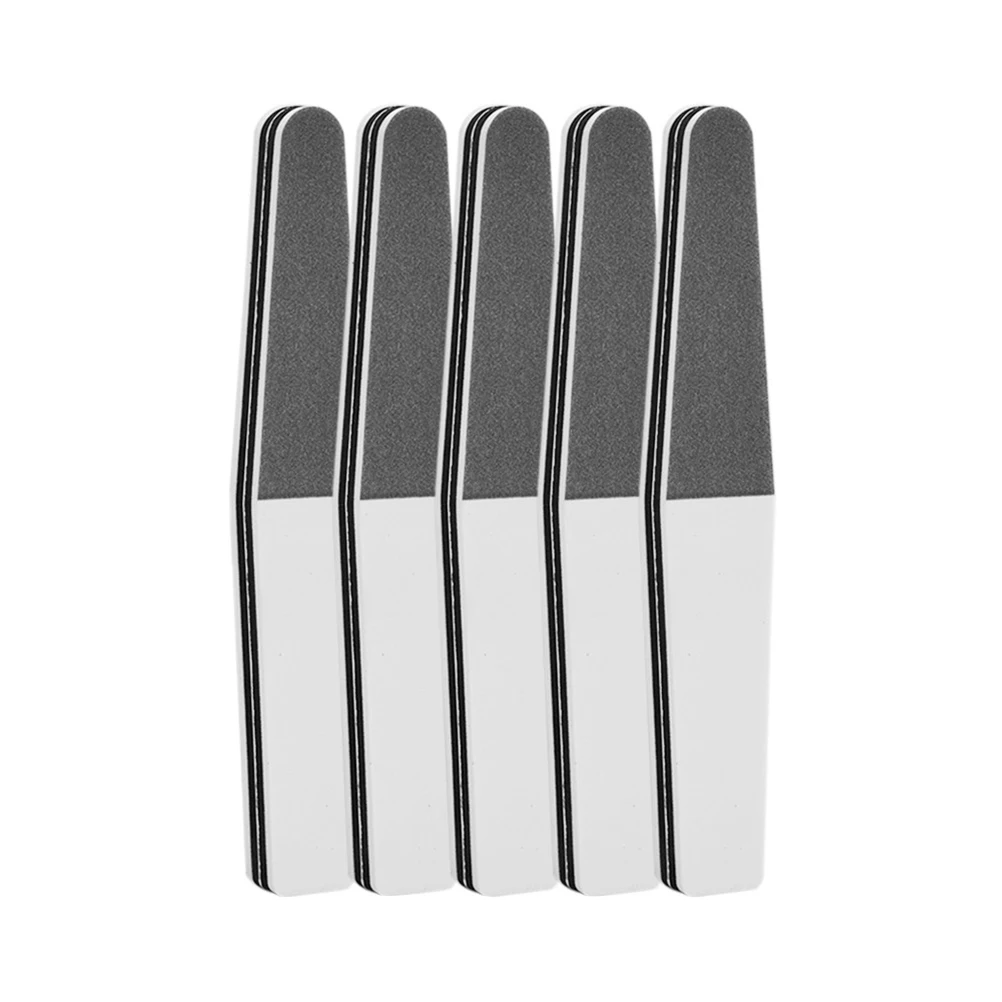 

5pcs Files Double Side Nail Sanding Block Portable Boards For Manicure Toe Finger Care Nail Files Strip Rhombus Polished