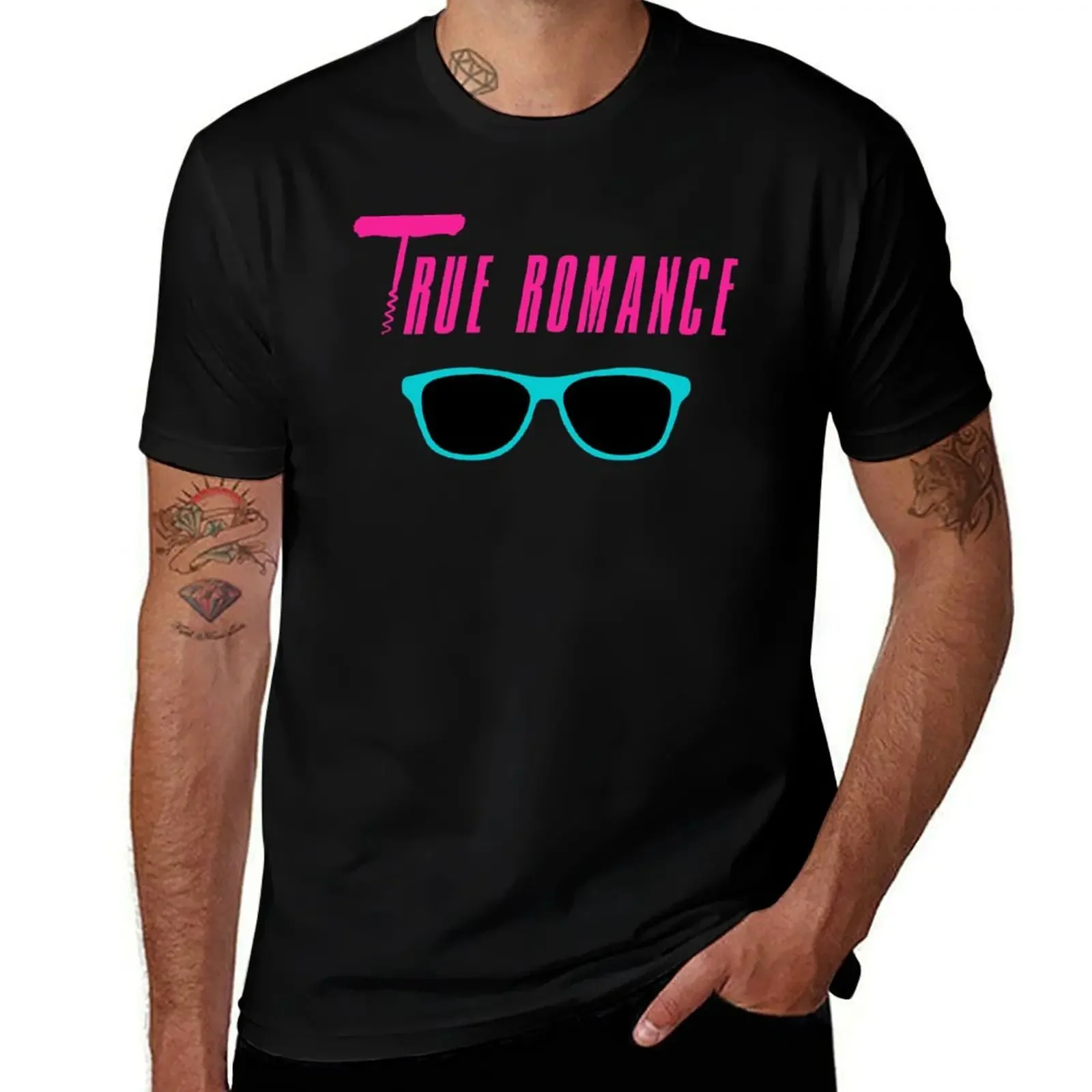 True Romance Corkscrew Sunglasses Minimalist T-Shirt animal prinfor boys tees cheap stuff men clothes