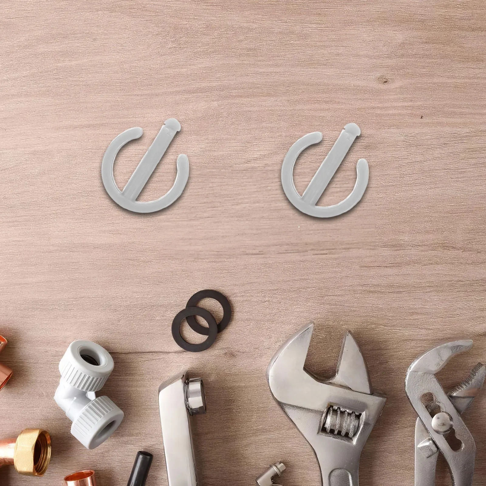 4Pcs Swing Rail Stabilizer Buckle Non Slip Plastic Grip Secure Fastener Replacement Parts for Swing Set Slide Safety Attachment