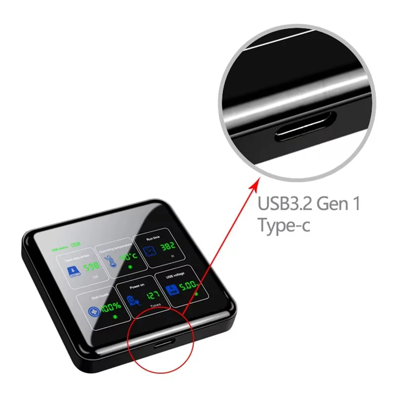 محرك أقراص SSD محمول 1 تيرابايت USB 3.2 Gen2 1000M/S SSD خارجي USB 3.2 محرك الحالة الصلبة الخارجي