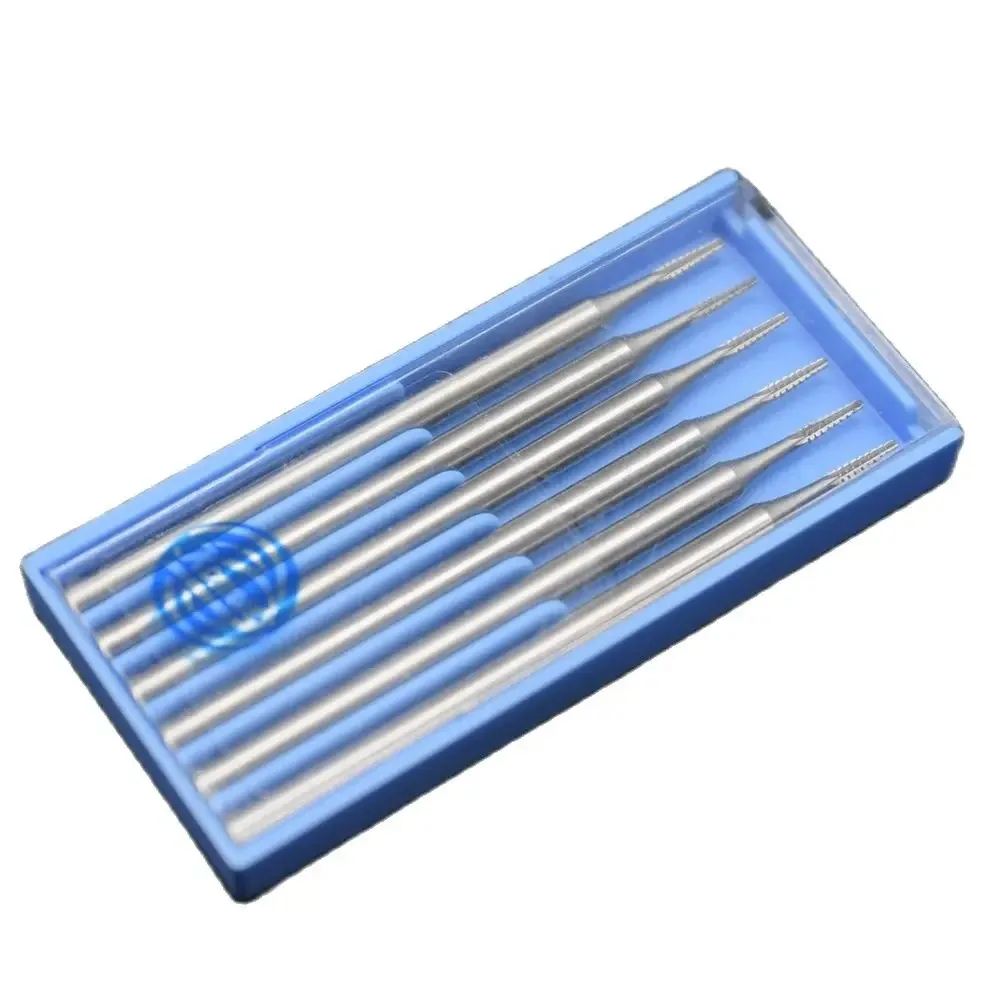 6pcs/set Tungsten Steel Burs for Jewellery Engraving Metal Drill Carving Grinding Bits 2.35mm Shank Jewelry Tools