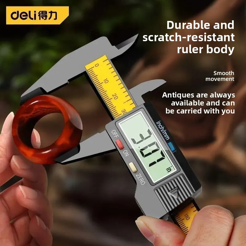 

Deli Vernier Caliper Tool Calibrator for Testing Digital Display High Precision Electronic Jewelry and Cultural Toys
