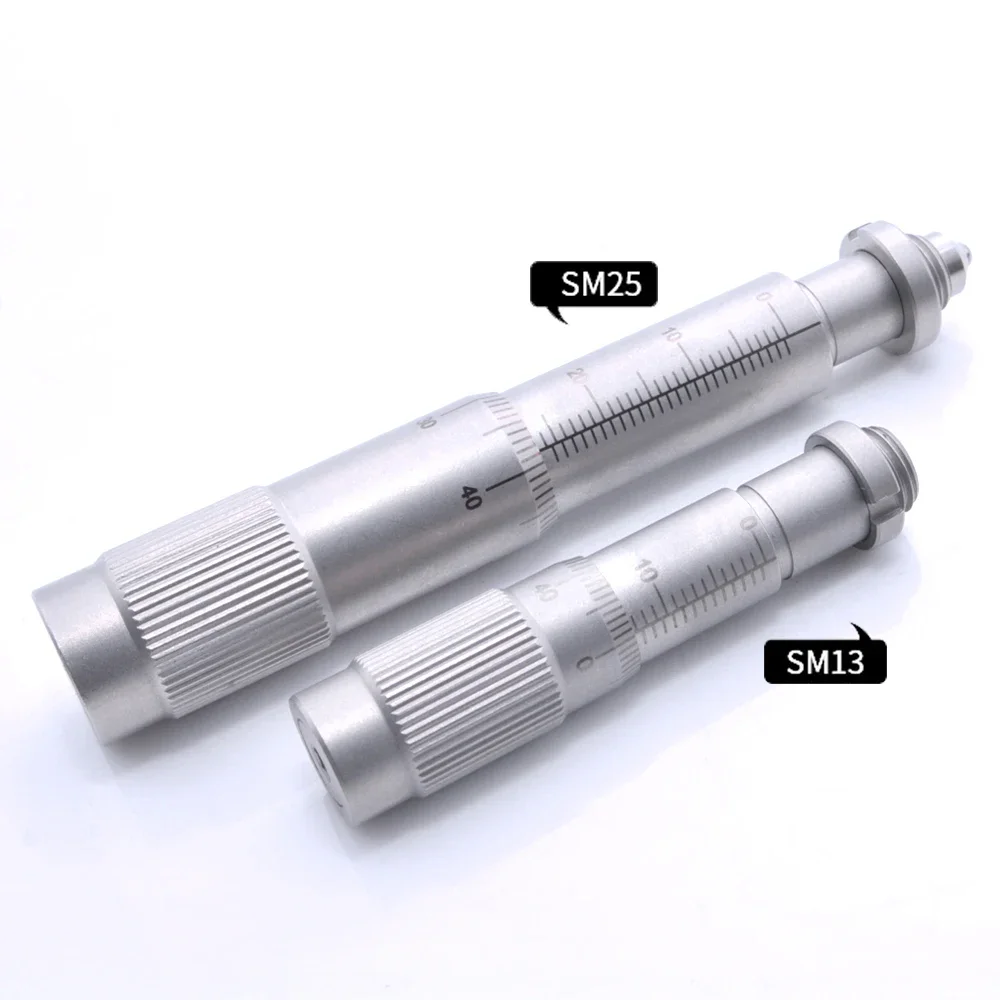 SM13 25 Vernier Micrometer Micrometer Manual Actuator Driver with Mounting Nut Screw Measurement