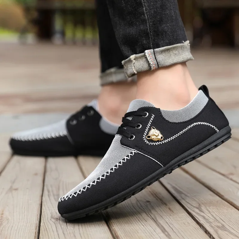 2024 Fashion Mens Casual Shoes Comfortable Loafers for Men Breathable Lightweight Slip-on Soft Men\'s Flats New Кроссовки Мужские