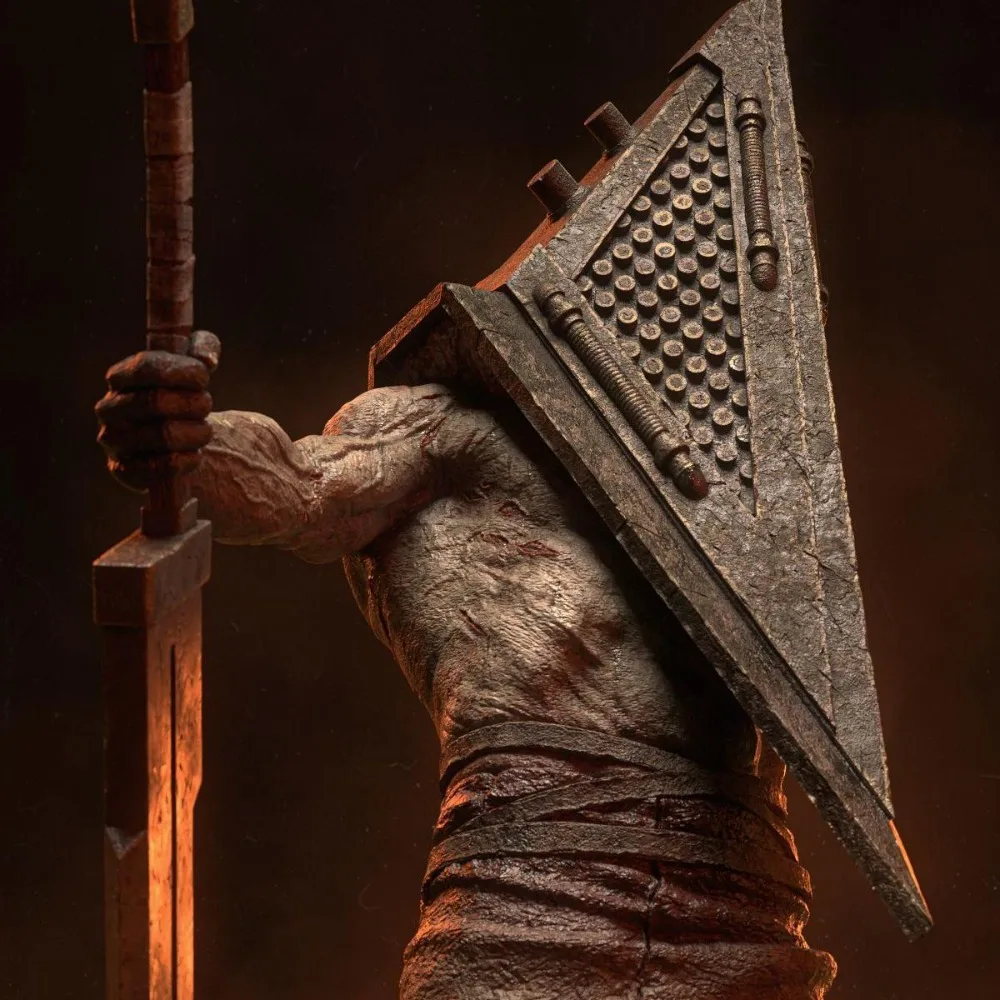 3D Printed Model White Mold Pyramid Head 17CM/21CM/26CM Self-assembly DIY Coloring Figurines Decoration Crafts Miniatures view 4