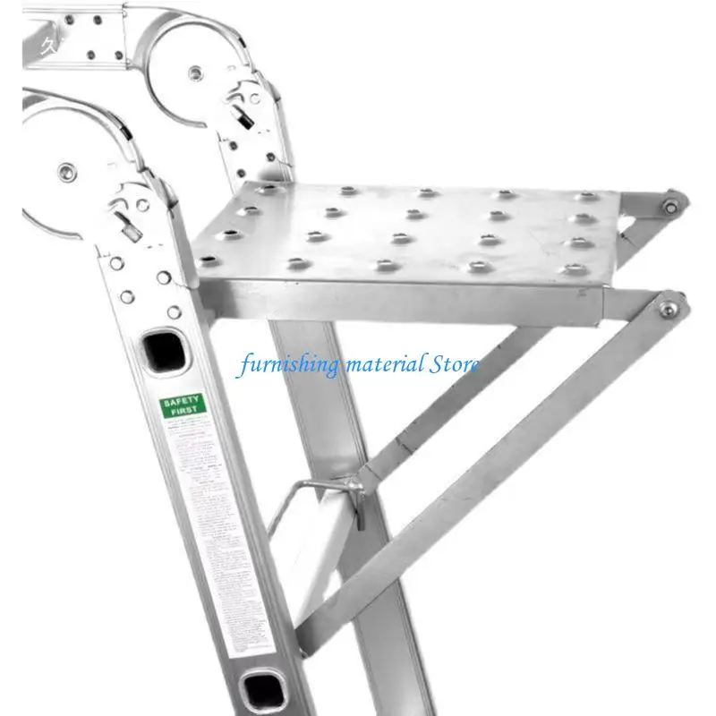 Y5GD Lightweight Aluminum Utility Tray Rusts Proof Ladder Parts Ladder Shelf For Step Ladders With Quick Installation