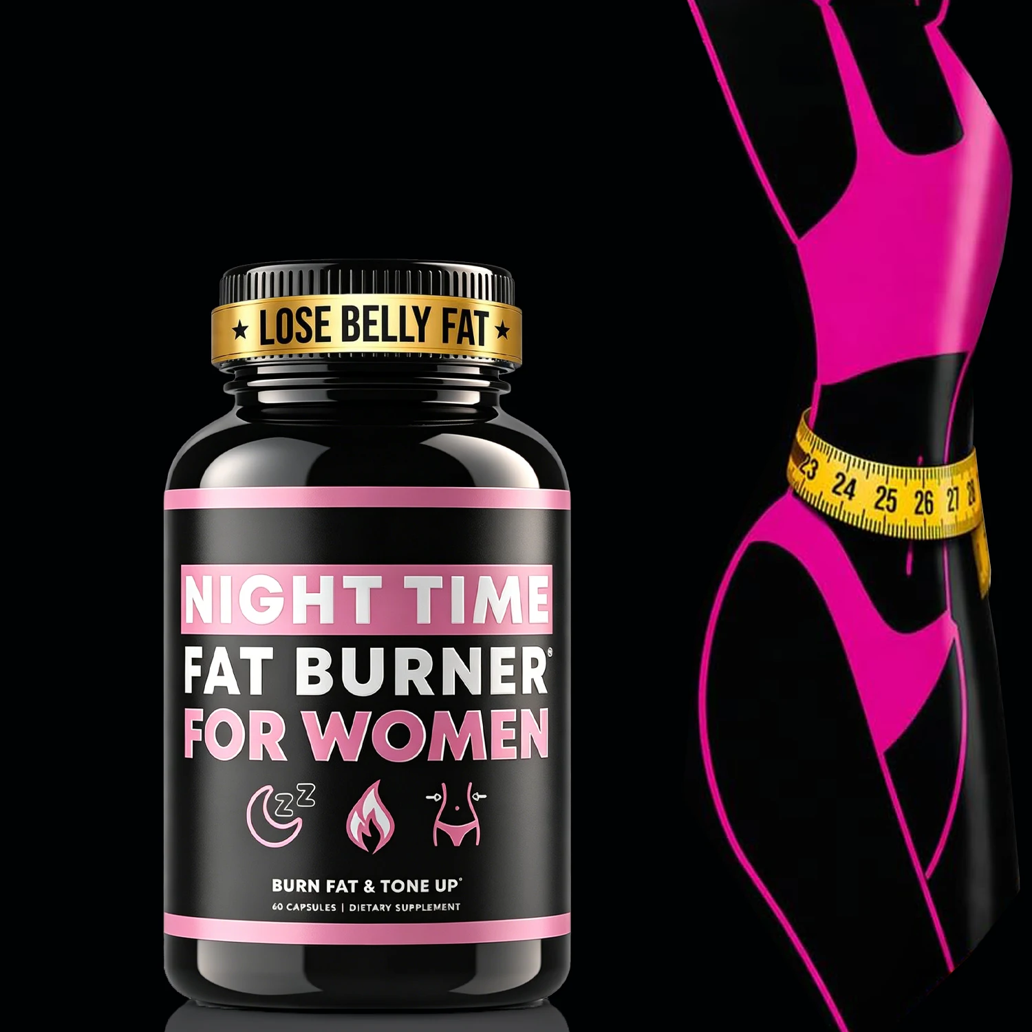 

Belly Fat Burner for Women, Slim Waist, Lose Stomach Fat, Reduce Bloating, Natural Weight Loss Pills, Appetite Suppressant