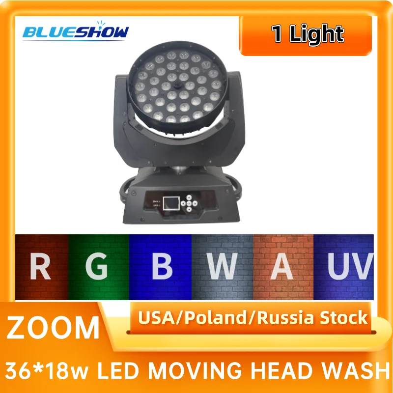 

Led Zoom Wash 36x18w Rgbwauv 6in1 Moving Head Wash Light Flycase Lyre Wash Zoom 36x18w Rgbwauv 6in1 Moving Head Wash Light