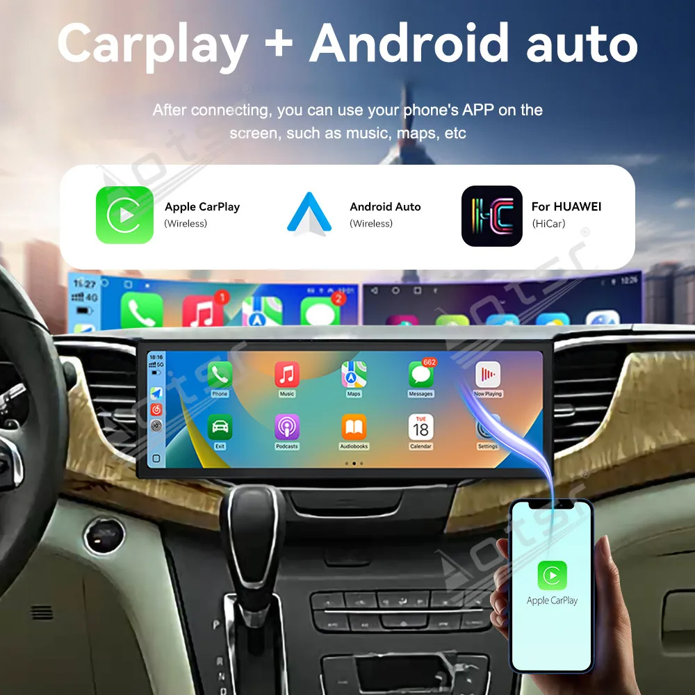 14.9“ Screen Android For Buick GL8 2017 2018 2019 Car Multimedia Automotive Carplay GPS Navigation Car Radio Stereo Head Unit