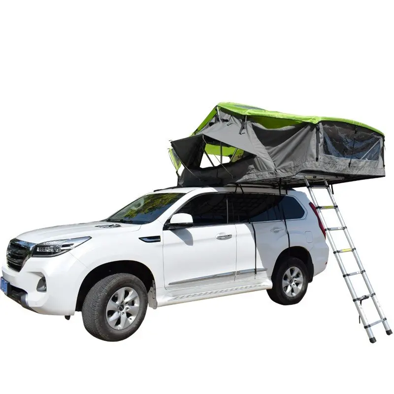 Camping Waterproof 2-3 Person Car Soft Roof Top Tent with Annex