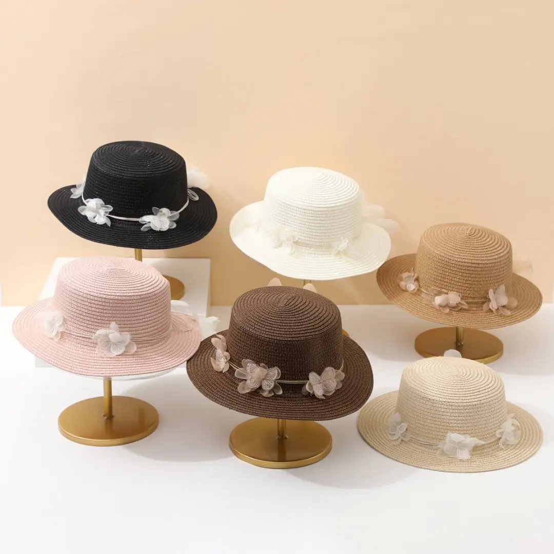 

Summer Seaside Vacation Sun Hat French Flat Brim Sun Protection Concave Top 70% Off With Hat K-stylecasual Straw Hat