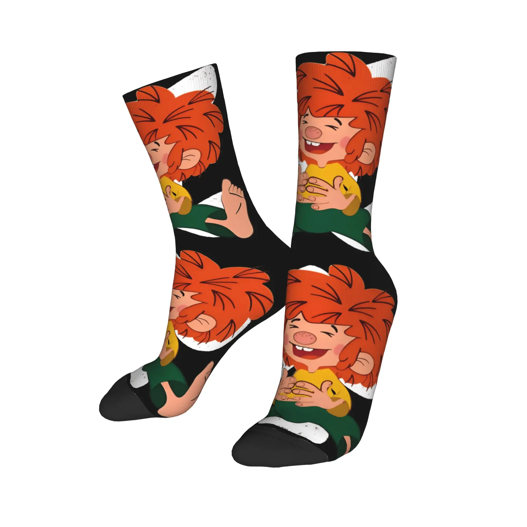

Pumuckl Lacht Socks Men's Women's Polyester Fashion Socks Novelty Spring Summer Autumn Winter Middle Tube Socks Gift