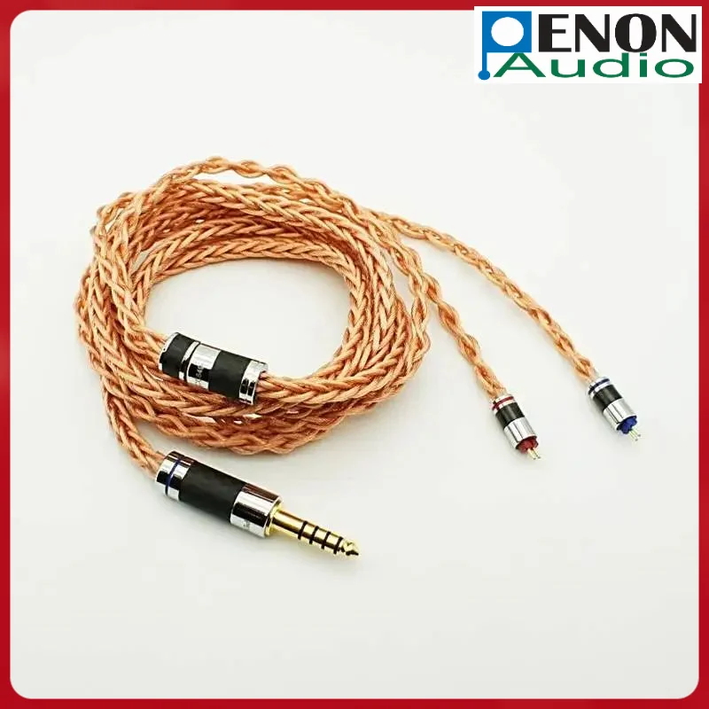 Penon OCC849 8 Strands Single Crystal Copper MMCX/2Pin 0.78mm Audiophile Earphone Replacement IEM Upgrade Cable