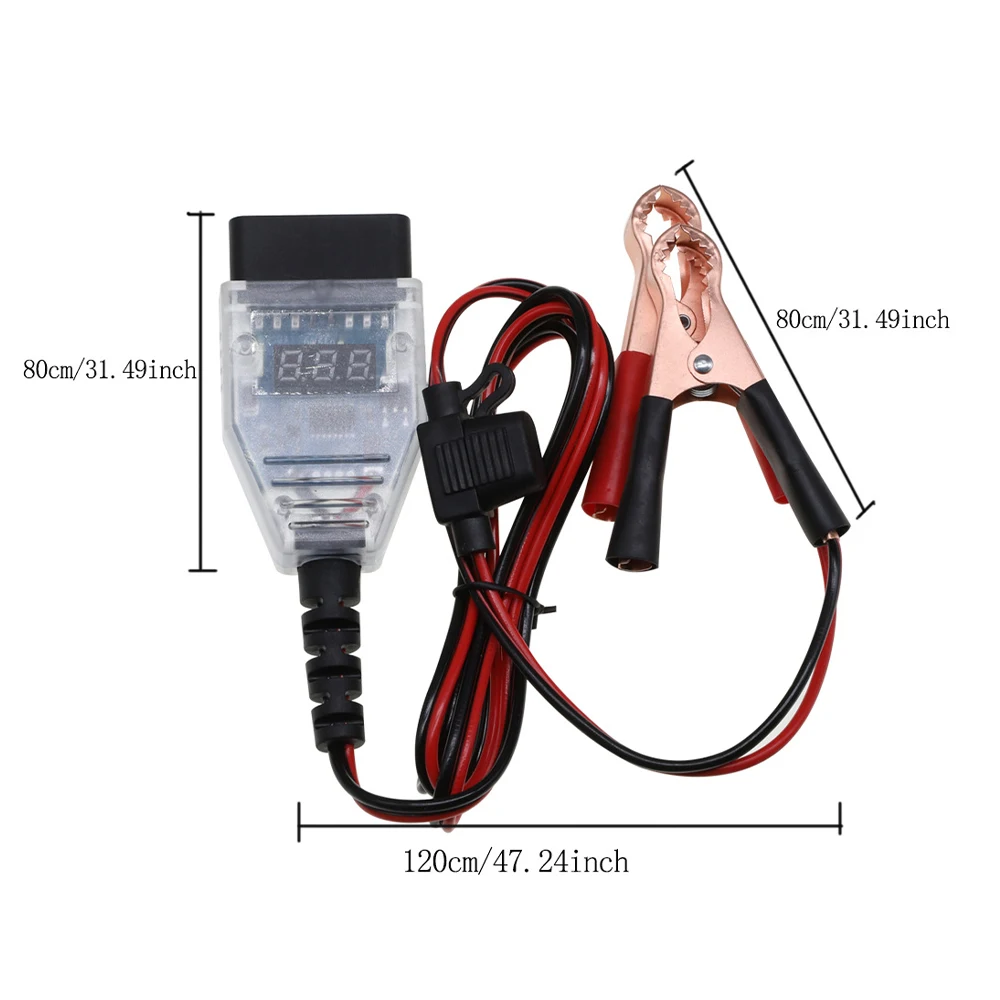 Car OBD2 Battery Replace Digital Display ECU Connector Battery Saver Auto ECU Memory Saver Automotive OBD 2 Emergency Electrical