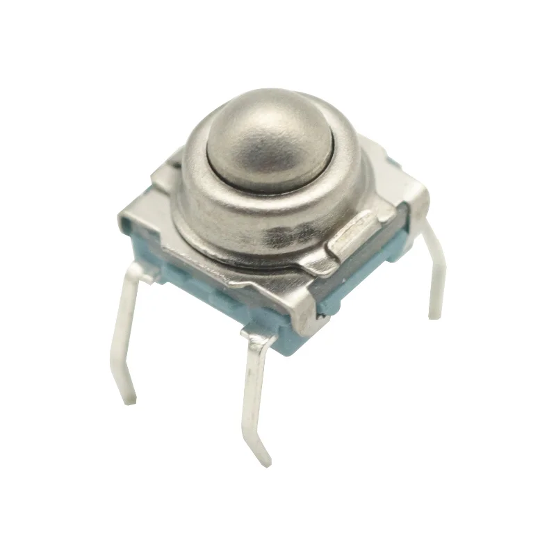 

10pcs TS-F007 7*7 Metal Steel Ball Reset Switch DIP Type 4 Pin Tactile Switch For arduino Board Module