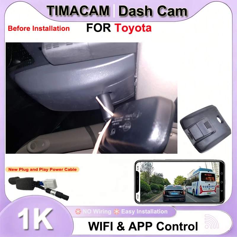 TIMACAM 1080P Dash Cam for Toyota Camry xv70 70 v70 For Toyota Camry LE XLE For Toyota Camry SE XSE 2017 2018 2019 2020 Aurion