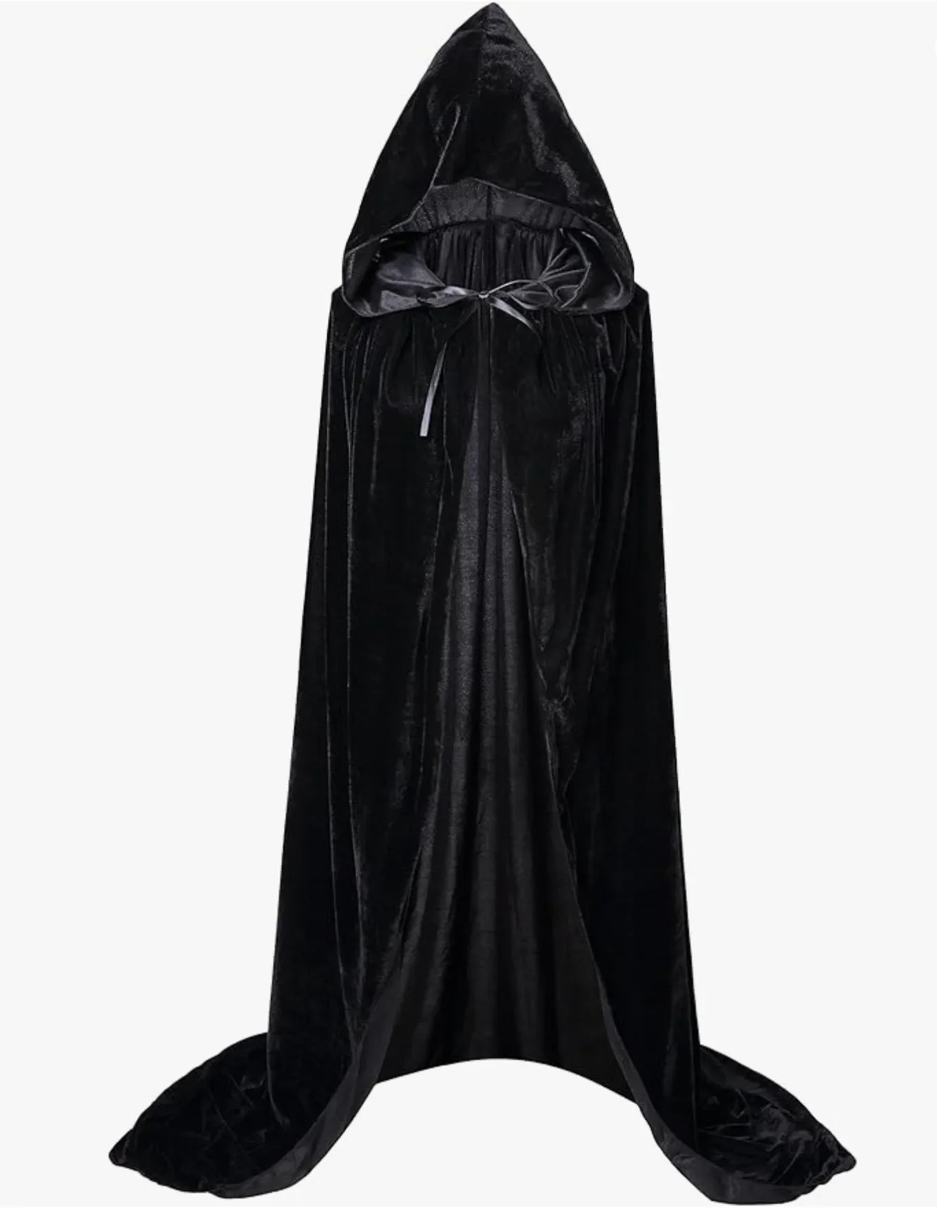 

Christmas Grim Reaper Cloak Velvet long Hooded Unisex cape for Devil Witch Wizard Halloween Christmas Cosplay cloak