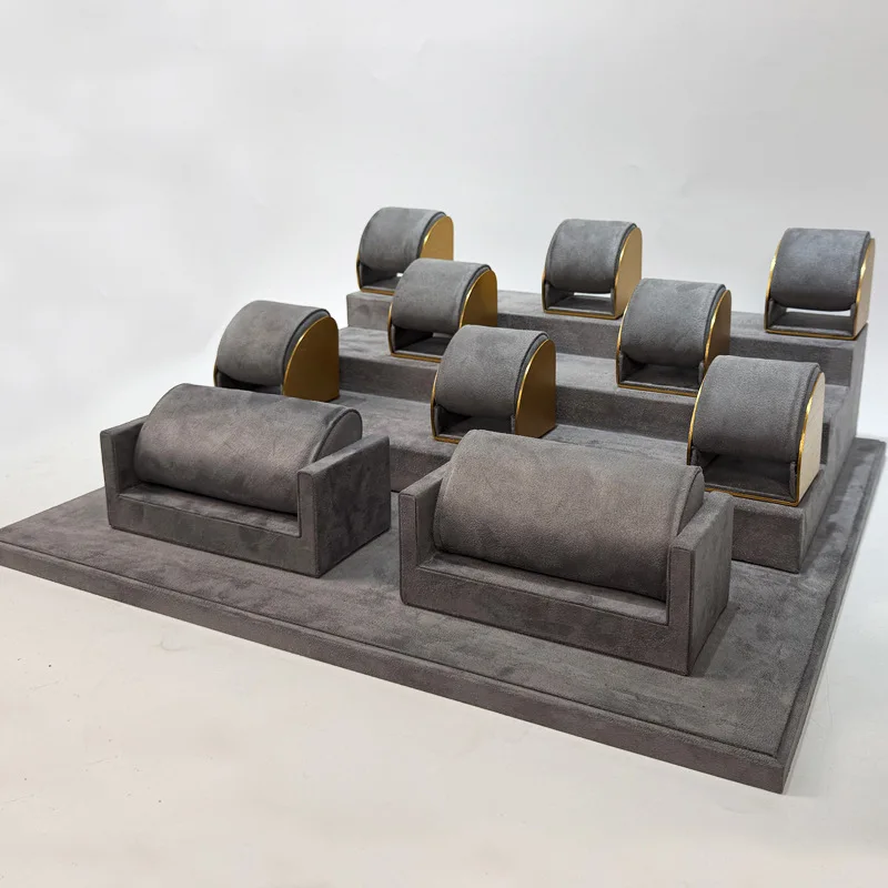Luxury Watch Stand Multi Story Watches Display Holder Exhibitor Counter Jewelry Showcases Shelf Watch Organizer Storage Rack