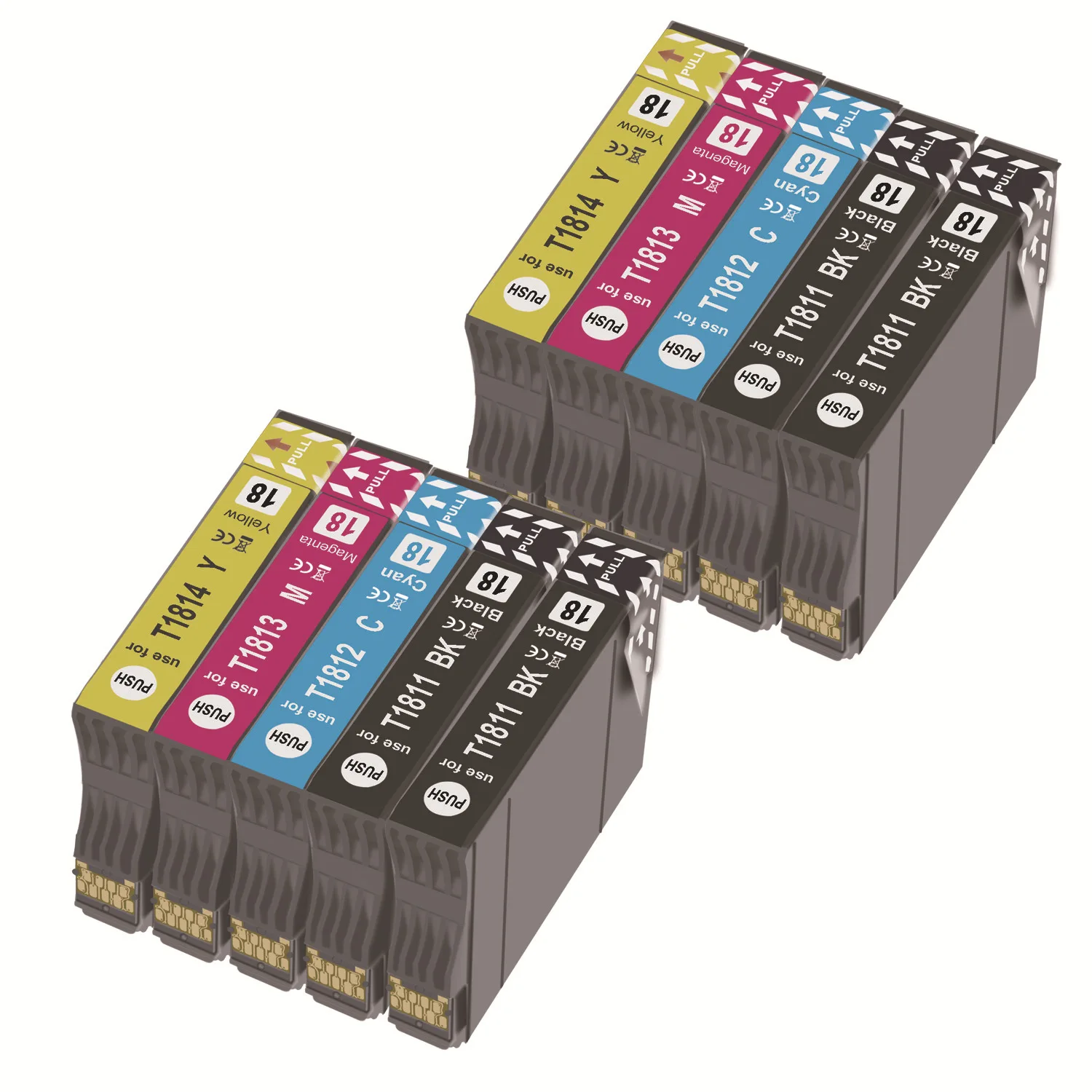 

10PK T1811 Compatible Ink cartridge for XP212/XP215/XP312/XP315/XP412/XP415/XP30/XP102/XP202/XP205/XP302/XP305/XP402 printer