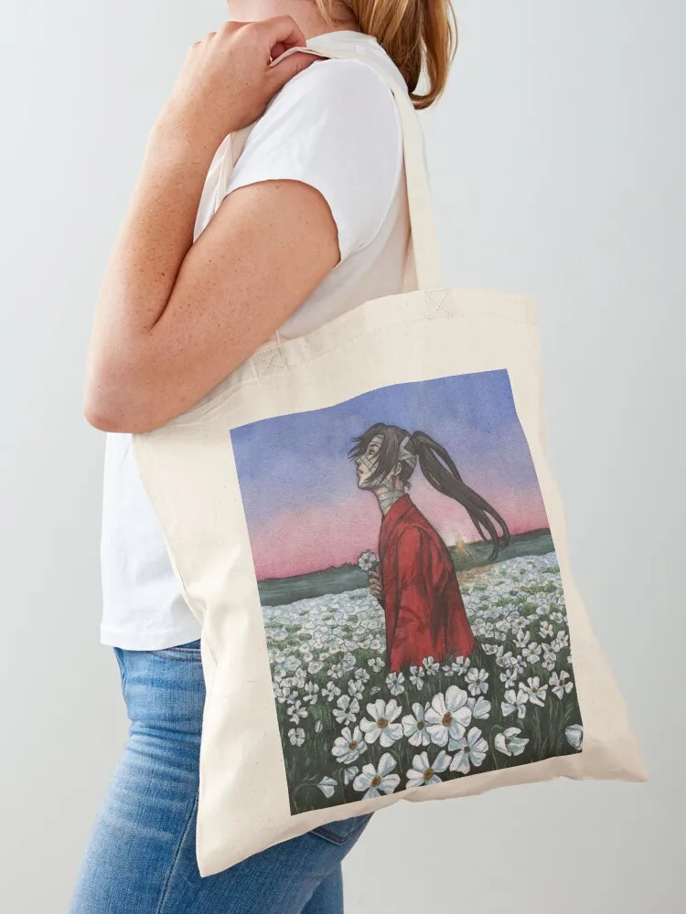 

White Flowers Tote Bag custom tote bag Portable shopping bag shopper woman female