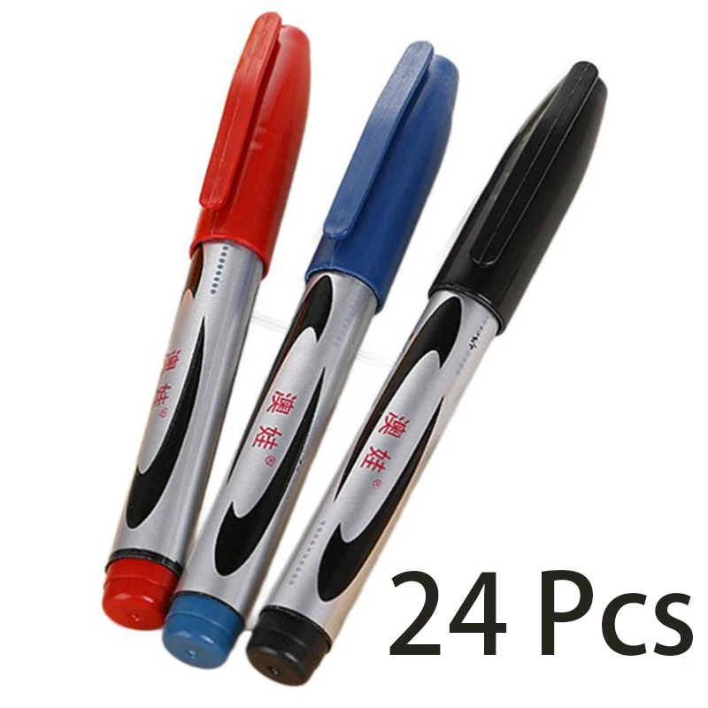 

24 Pcs Permanent Marker with Fine Bullet-tip for Writing and Marking