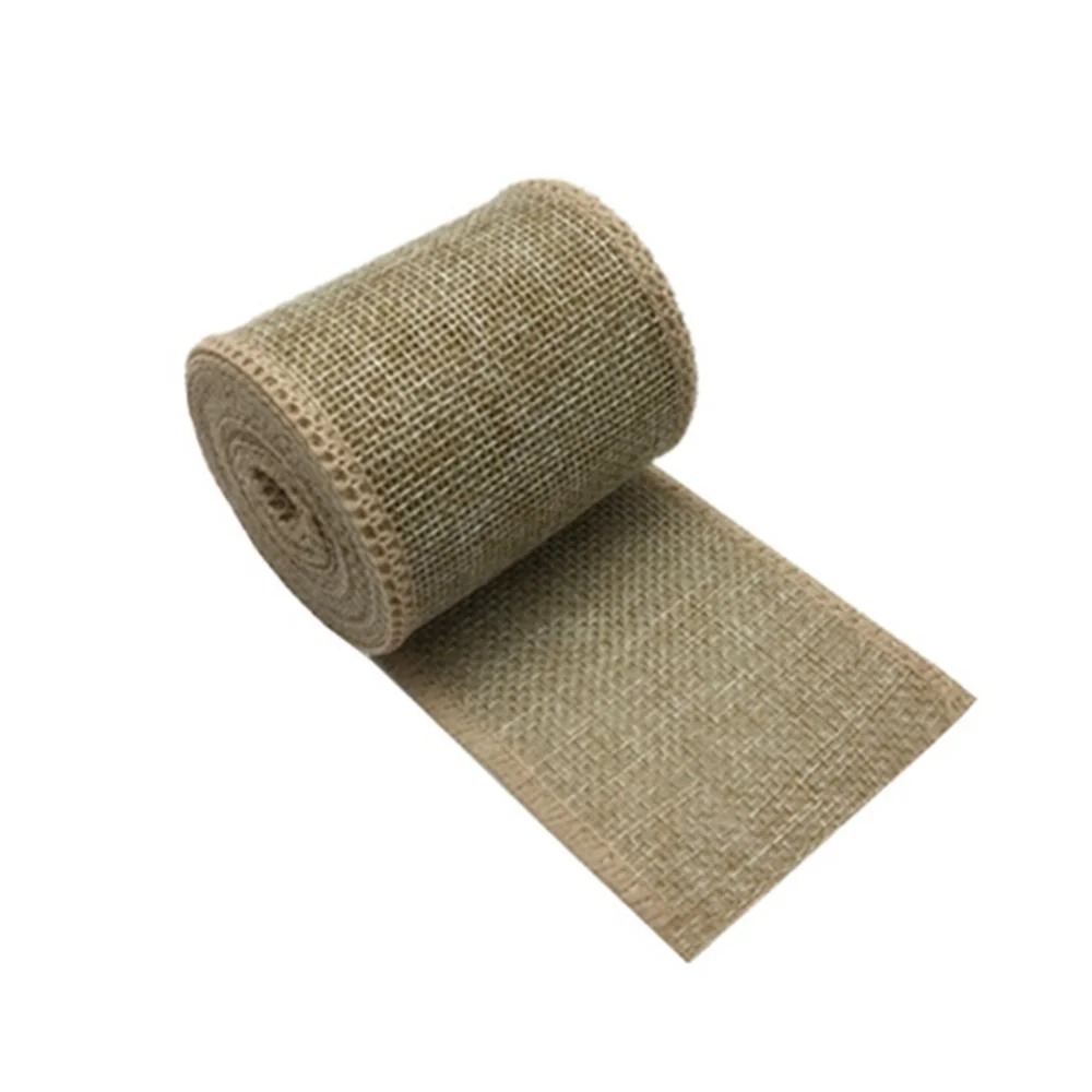 Natuurlijk lint 6 cm knutsellint jute lint jute voor kerstverpakking knutselen woondecoratie