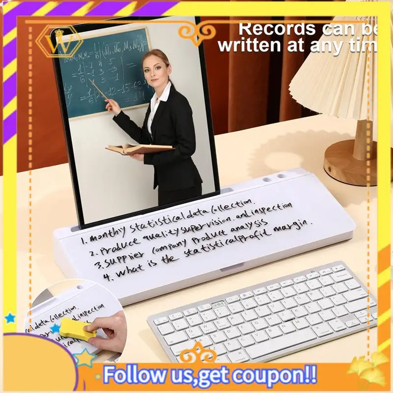 Latest-Whiteboard Weekly White Board Calendar Desk Organizers With Computer Keyboard Stand With Drawer, For Office, Home