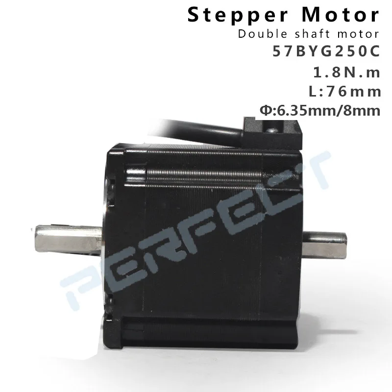 57BYG250C Nema 23 Stepper Motor 1.8N 4-lead Double Shaft Motors 3D Printer CNC Engraving Milling Machine Electric Equipment