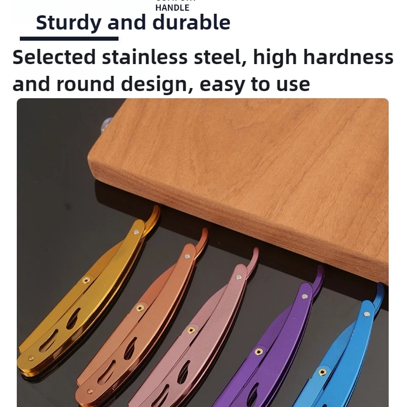 Лезвия для бритья или бритва с прямыми краями, стрижка бороды, бровей, инструмент для бритья, ручная бритва для депиляции, парикмахерская обрезка