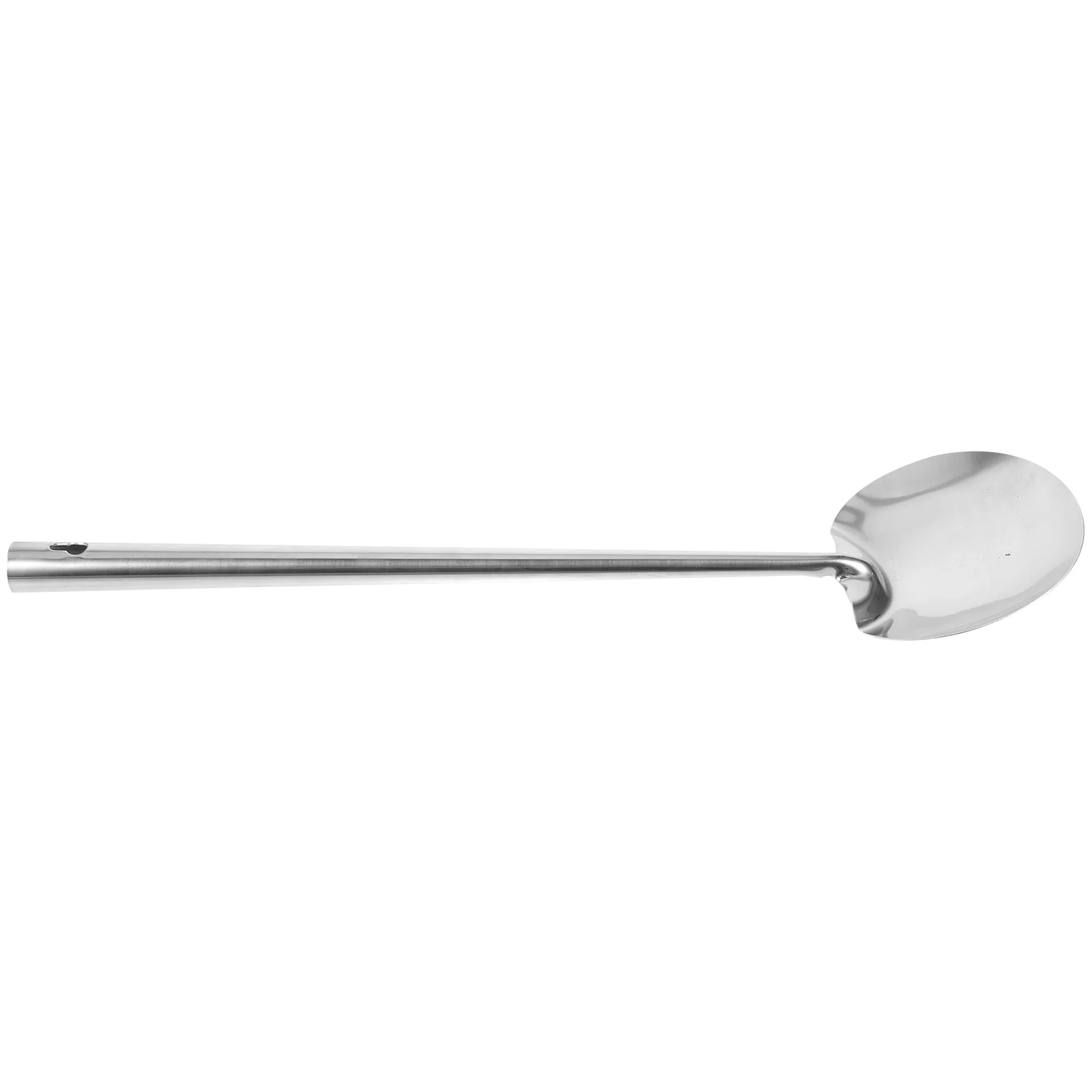 

Long Handle Stainless Steel Wok Spatula Hollow Design Cooking Spoon Kitchen Utensil Hanging Hole Storage Practical