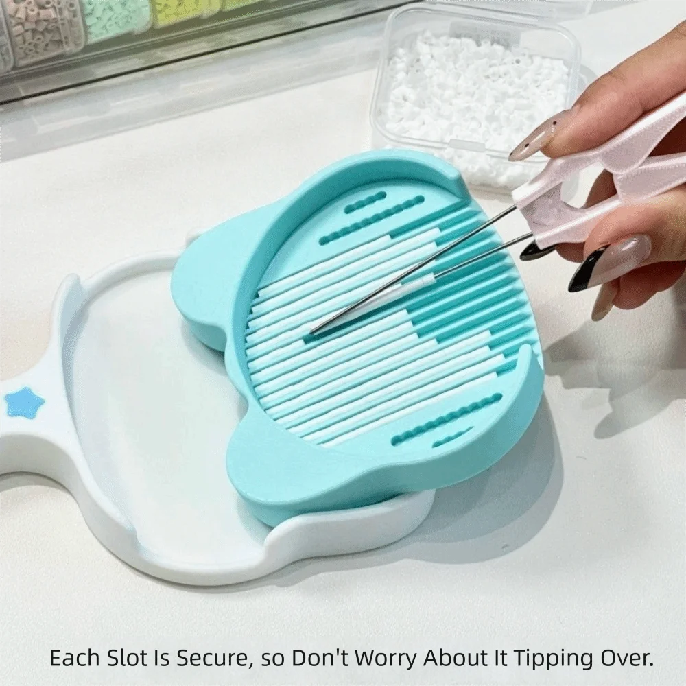 DIY Handmade Bean Shovel Plate Mini Handheld Fuse Beads Picking Tray Plastic Beads Cat Shape Perler Bead Tool Bean Making