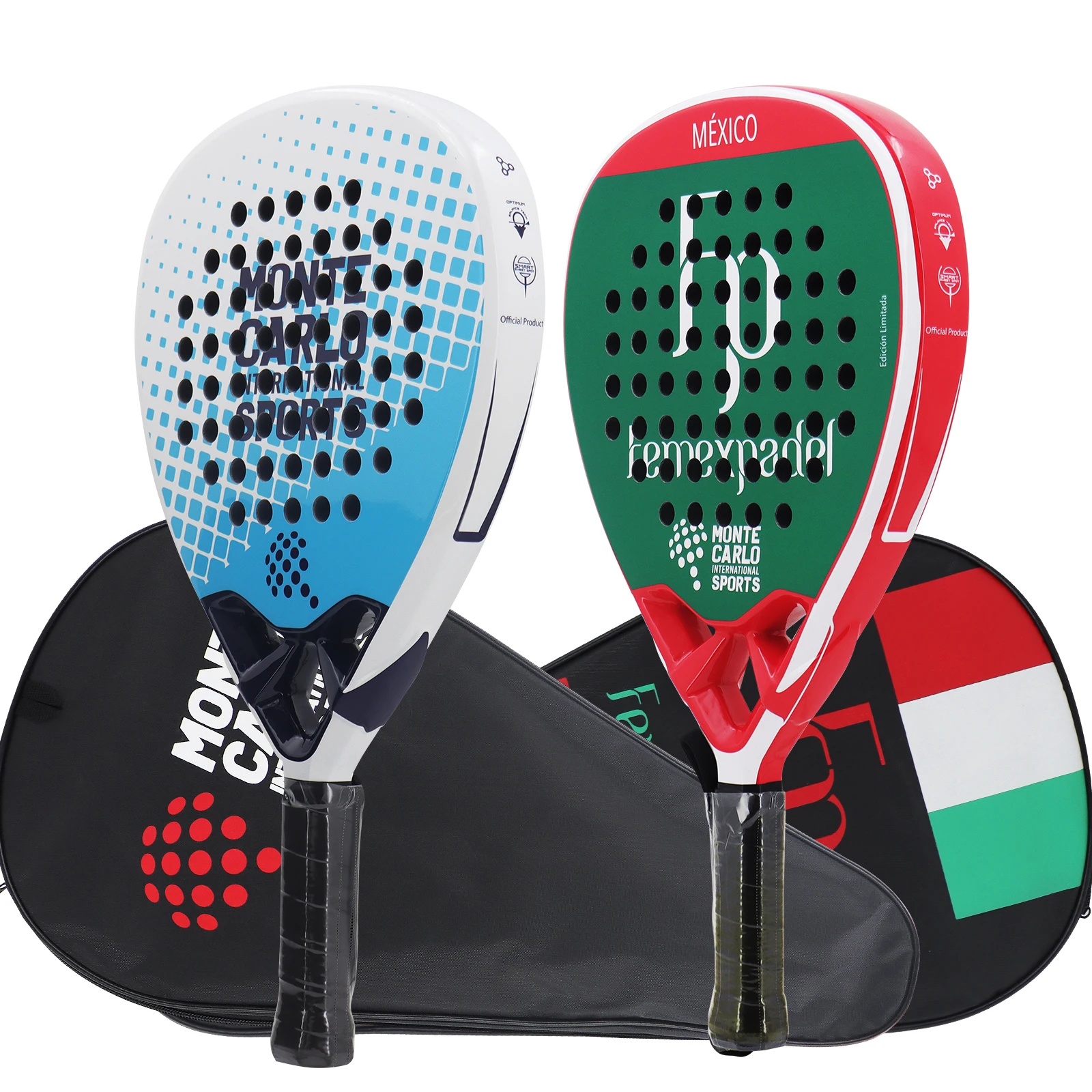 

Lightweight FC/3k/12k/18k/Fiberglass Padel Rackets Surface Frosted High Quality Raquete Padel for Beginner