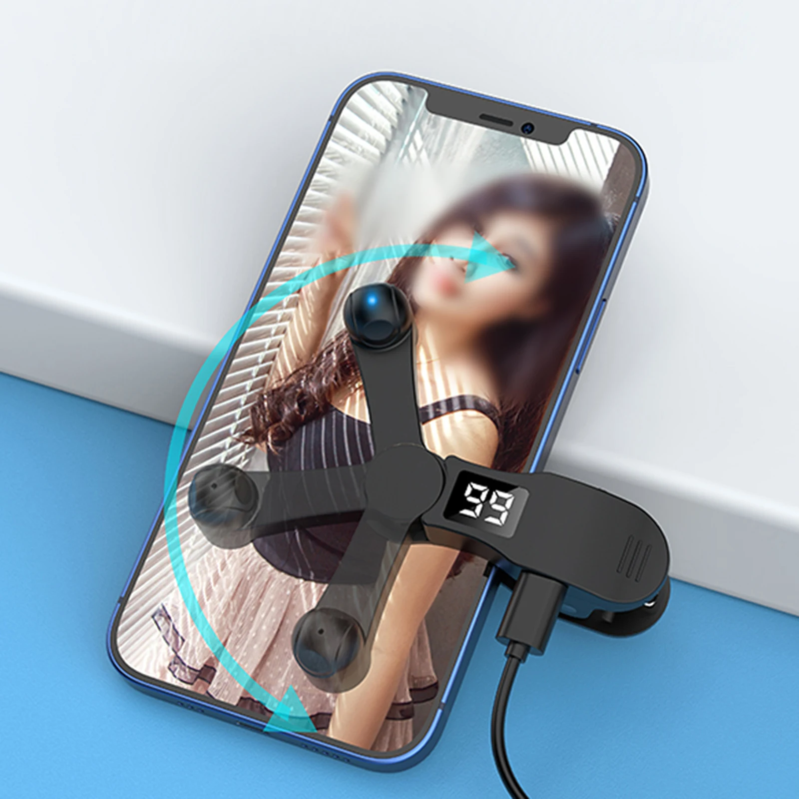 شاشة النقر التلقائي مقلد النقر بالإصبع لتطبيقات الهواتف الذكية Tik Tok Video Live Streaming Gadget Game Screen Touch Device