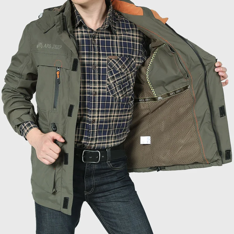 Imagem -03 - Cabolsas Impermeáveis Casuais com Capuz para Homens Cabolsas Respiráveis Outwear Primavera Quebra-vento Outono Impermeável Turismo Tamanho Grande 5xl