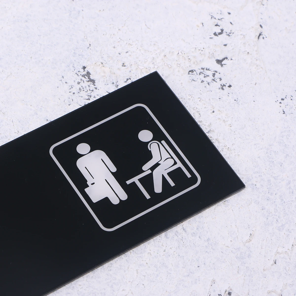 

2pcs Acrylic Employees Indicator Office Sign Informative Safety Sign Self-Adhesive Wall Door Glass Applicable Public