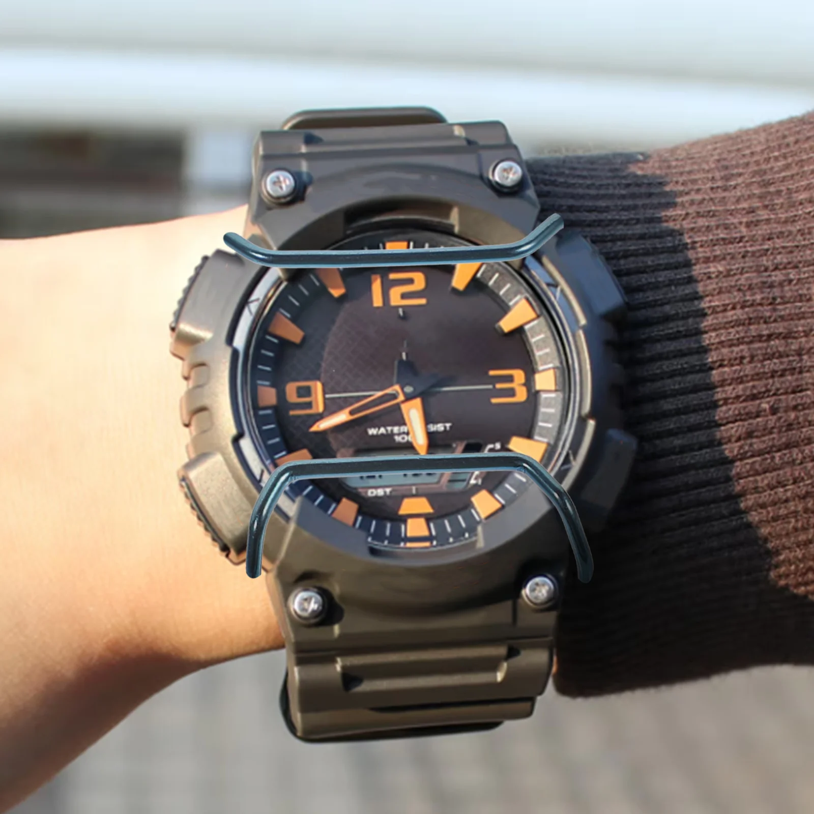 

Stainless Steel Professional Durable Watch Screen Bumper Rustproof Guard Compact Convenient Watch Protector Protection Supplies