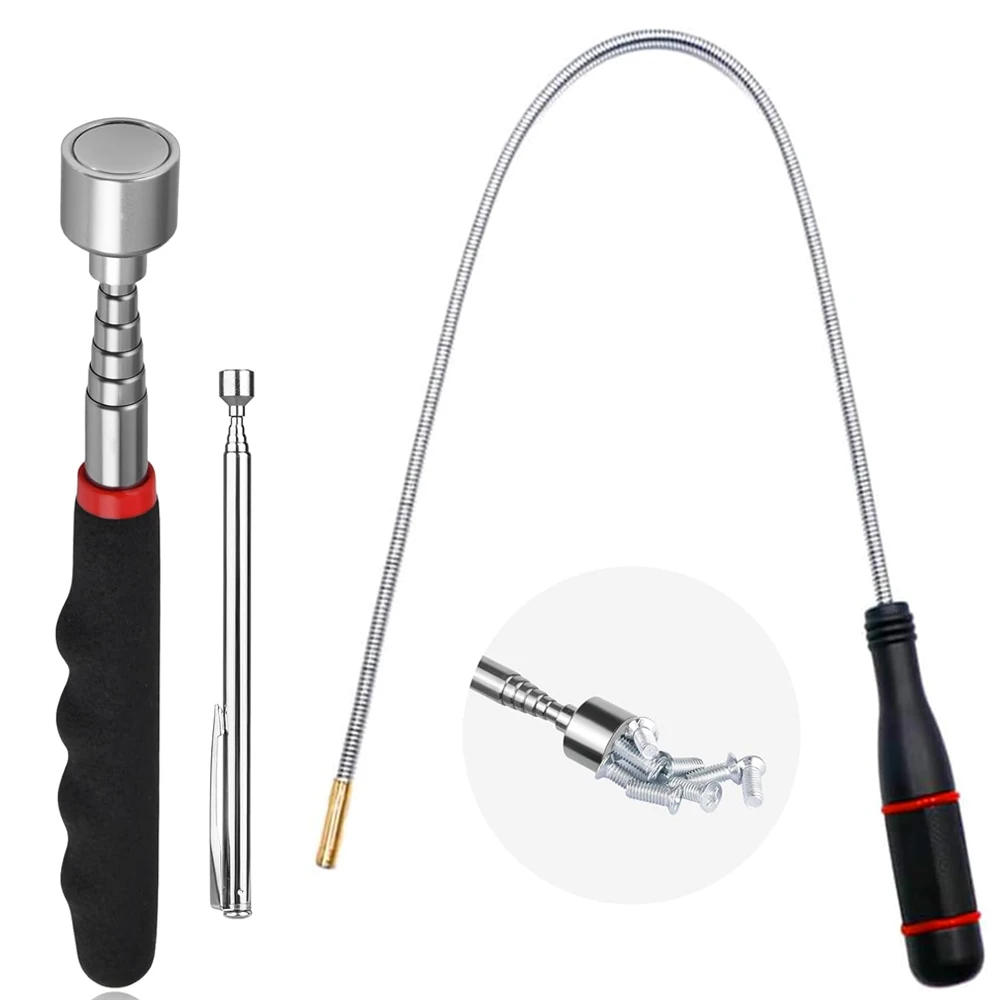 Telescopic Magnetic Magnet Pen Pickup Tool Extendable Pen Style Pickup Rod for Car Repairing Machinery Maintenance Car Tools