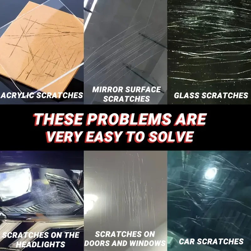 إصلاح خدش زجاج السيارة لمدة 30 ثانية - المواد النانوية مقاومة للأشعة فوق البنفسجية ومقاومة للحرارة، والصيغة المتقدمة تزيل الخدش #5