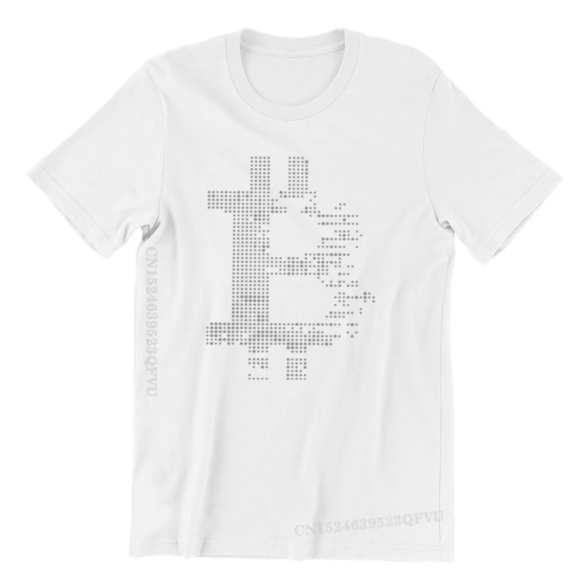 

Bitcoin BTC XBT Crytopcurrency Blockchain Tshirts For Men Gray Humor Camisas Tee Men T Shirts High Quality Trendy Loose