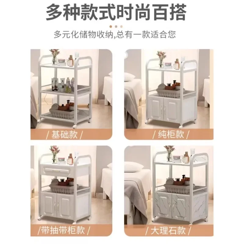 Beauty salon trolley Multifunctional storage cart Movable trolley Hair and nail tool cart Special for beauty salons